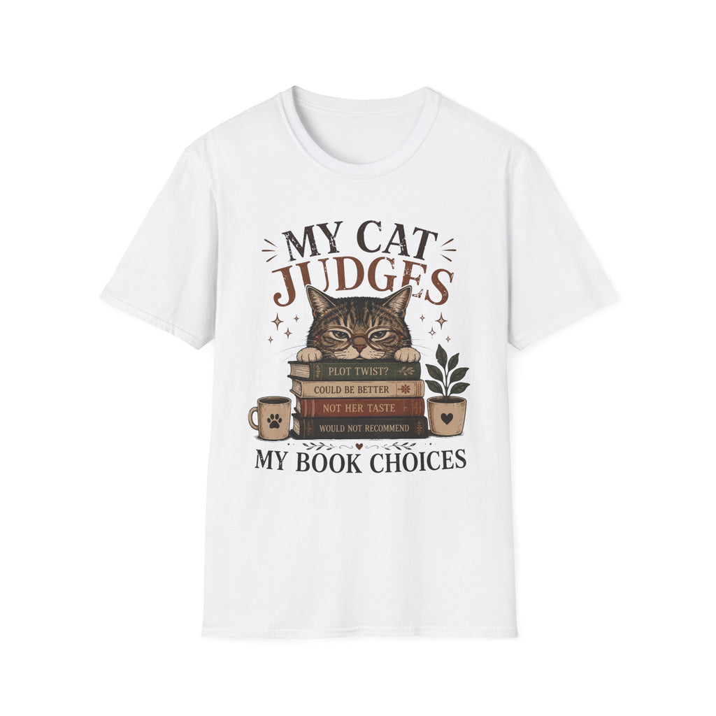 My Cat Judges My Book Choices T-Shirt