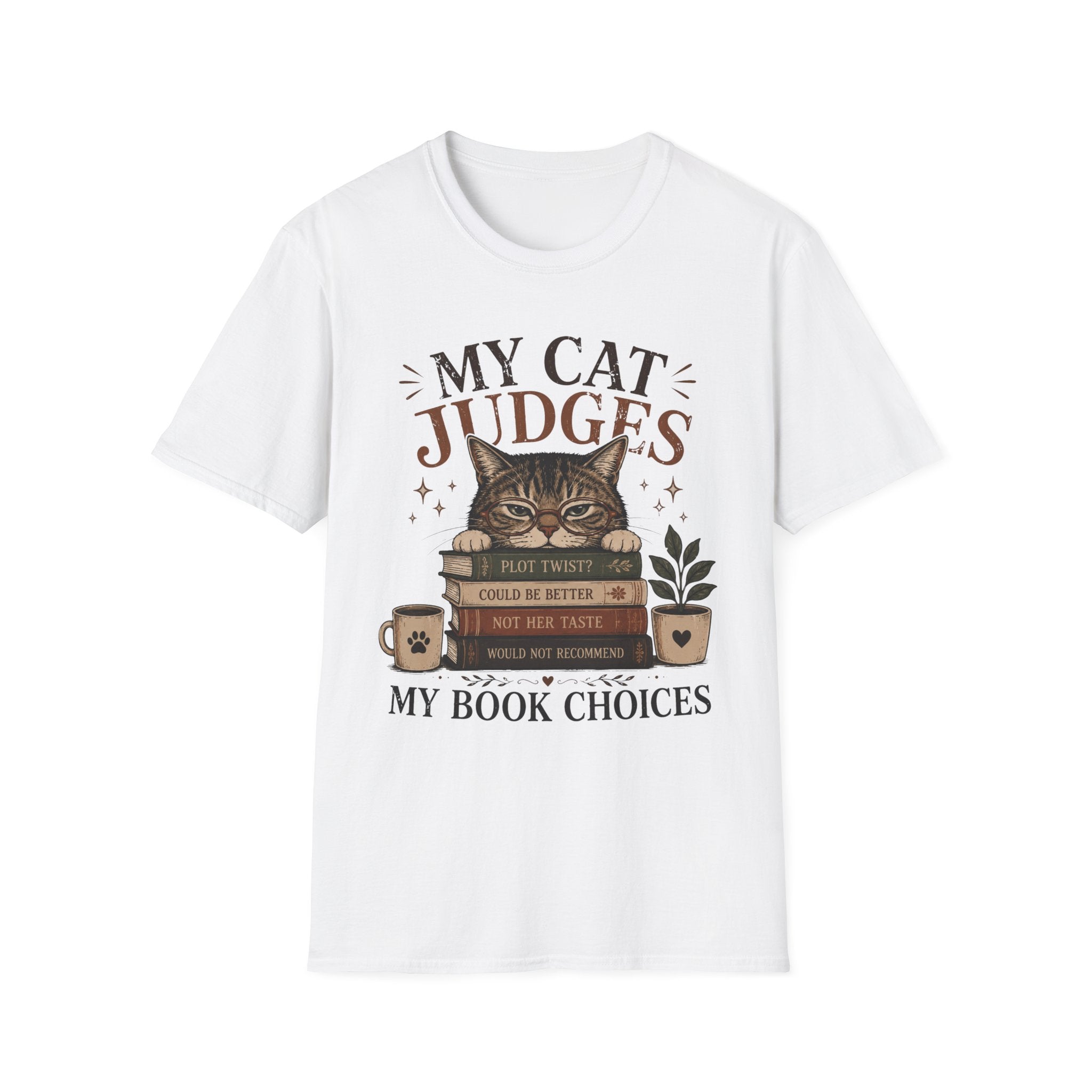 My Cat Judges My Book Choices T-Shirt