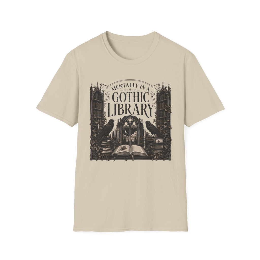 Mentally in a Gothic Library T-Shirt