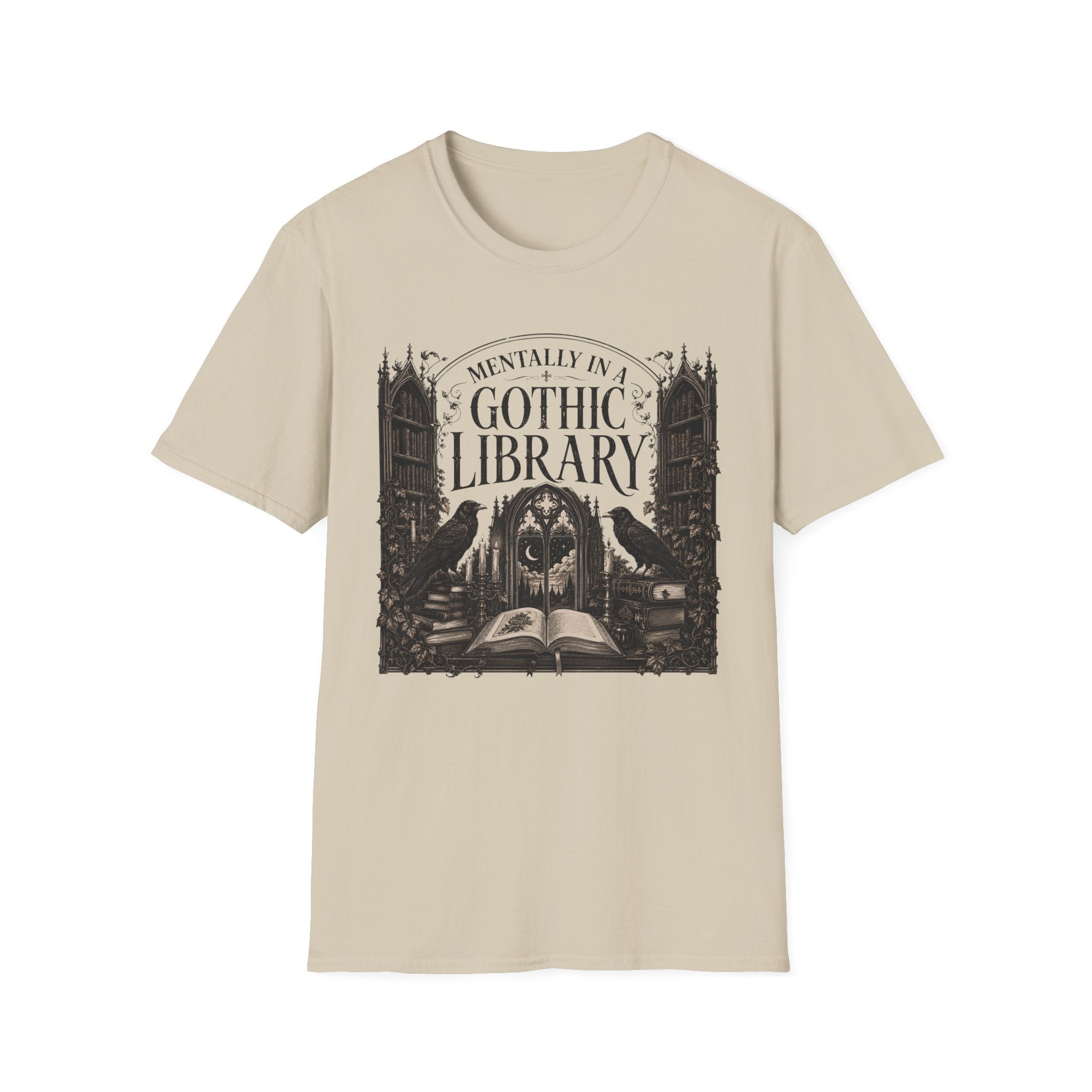 Mentally in a Gothic Library T-Shirt