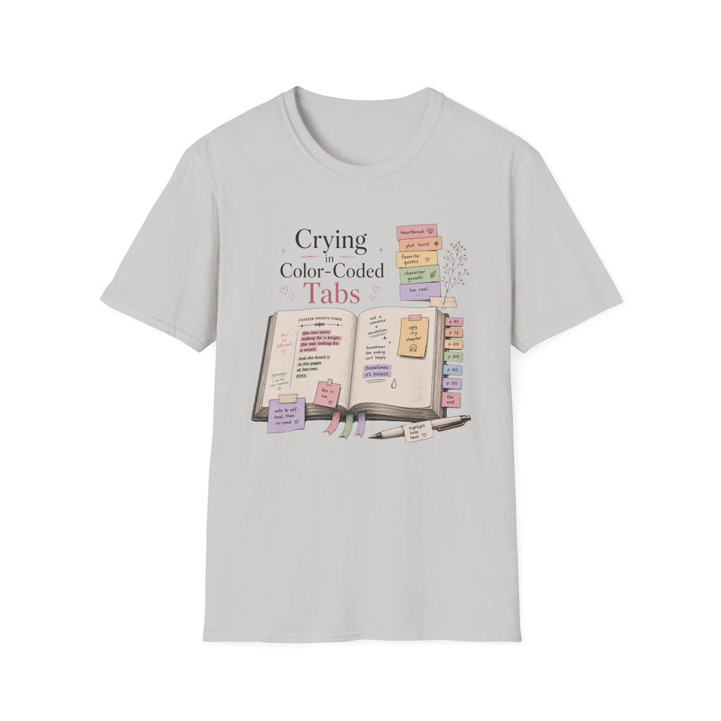 Crying in Color Coded Tabs T-Shirt