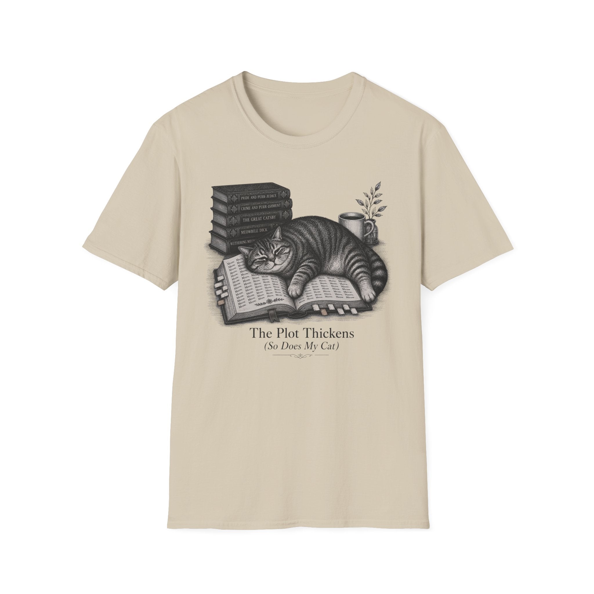 The Plot Thickens So Does My Cat T-Shirt