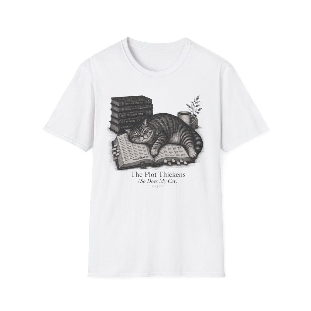The Plot Thickens So Does My Cat T-Shirt