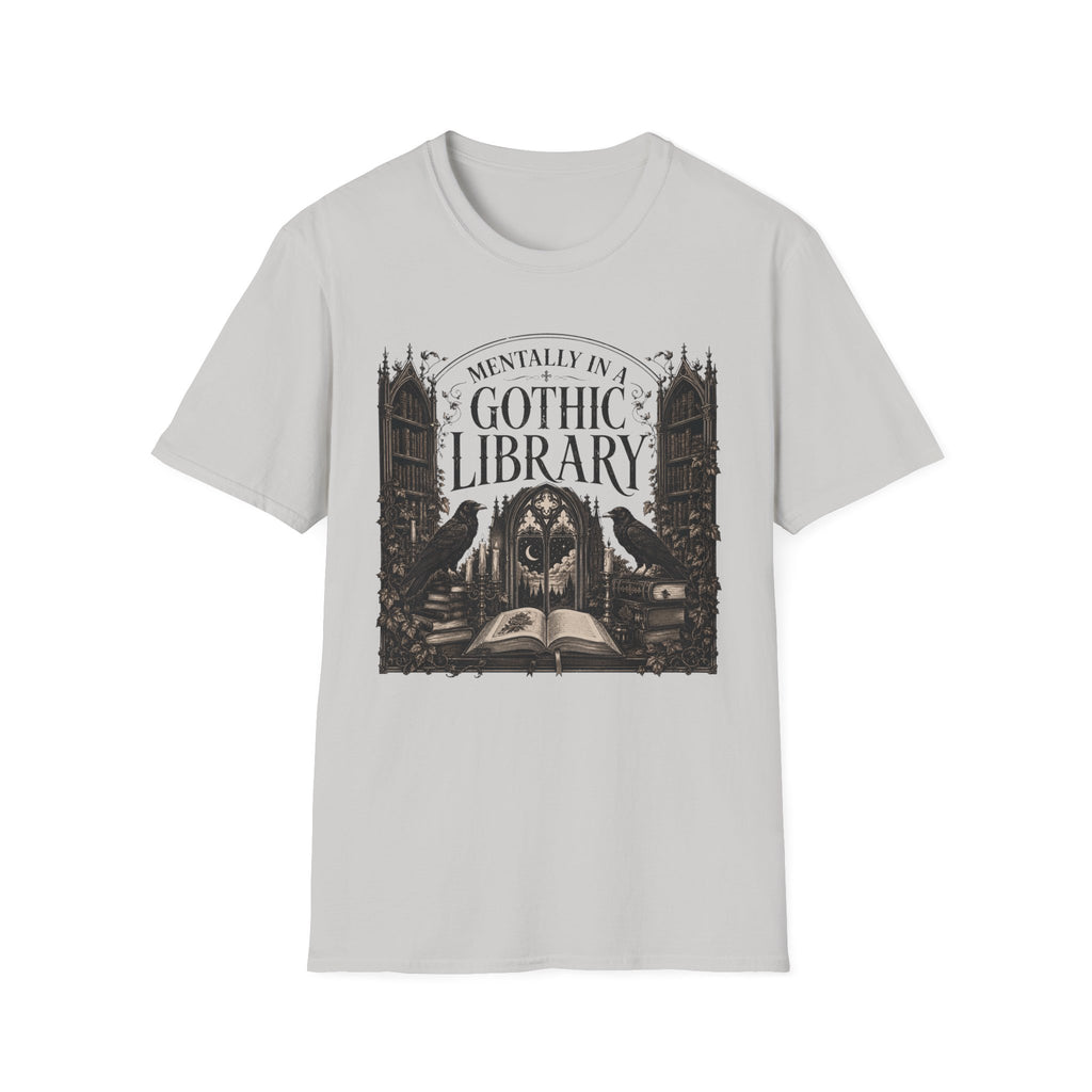 Mentally in a Gothic Library T-Shirt