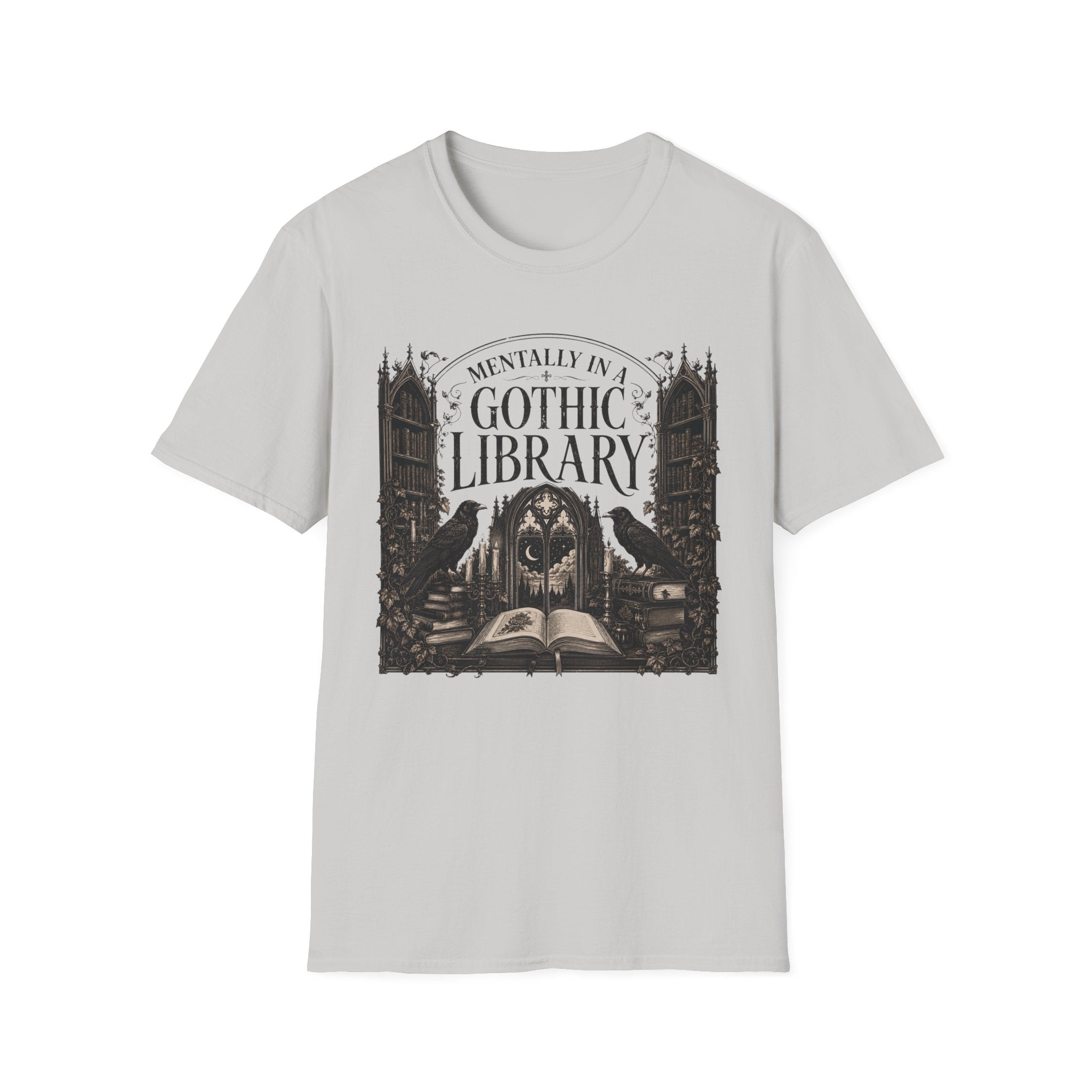 Mentally in a Gothic Library T-Shirt