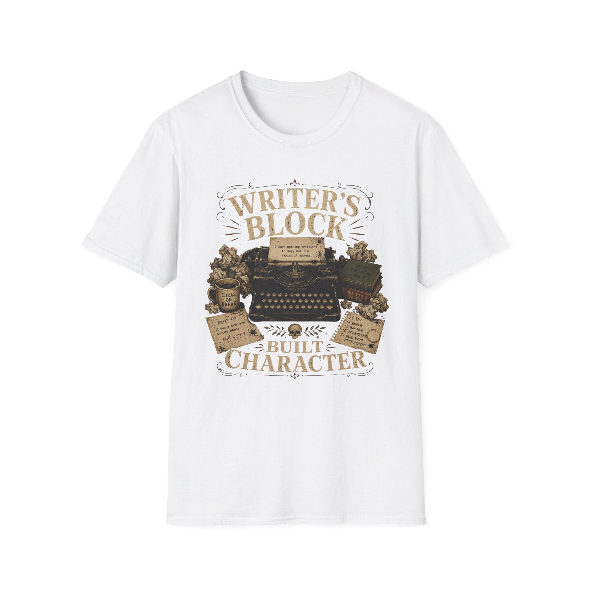 Writer's Block Built Character T-Shirt