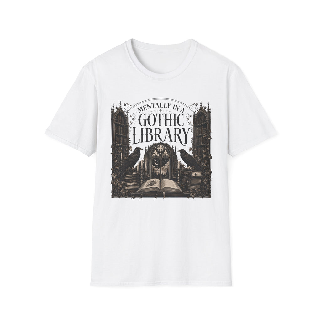 Mentally in a Gothic Library T-Shirt