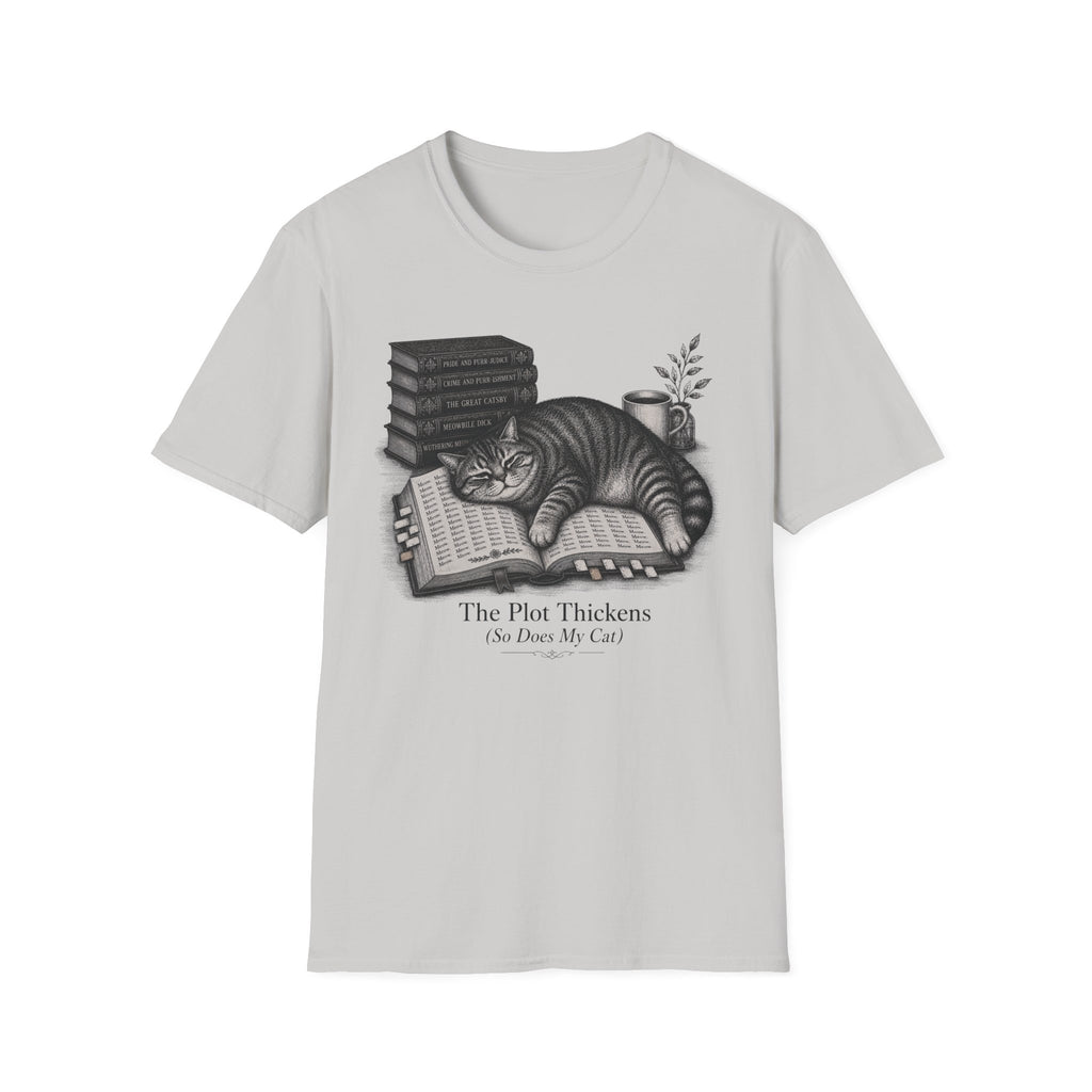 The Plot Thickens So Does My Cat T-Shirt