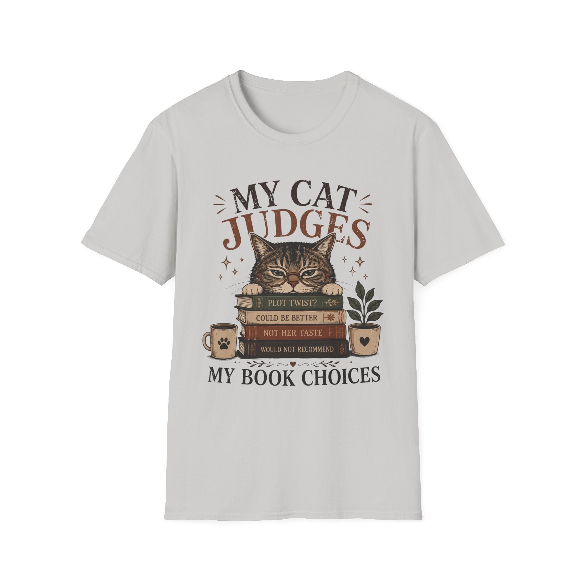 My Cat Judges My Book Choices T-Shirt
