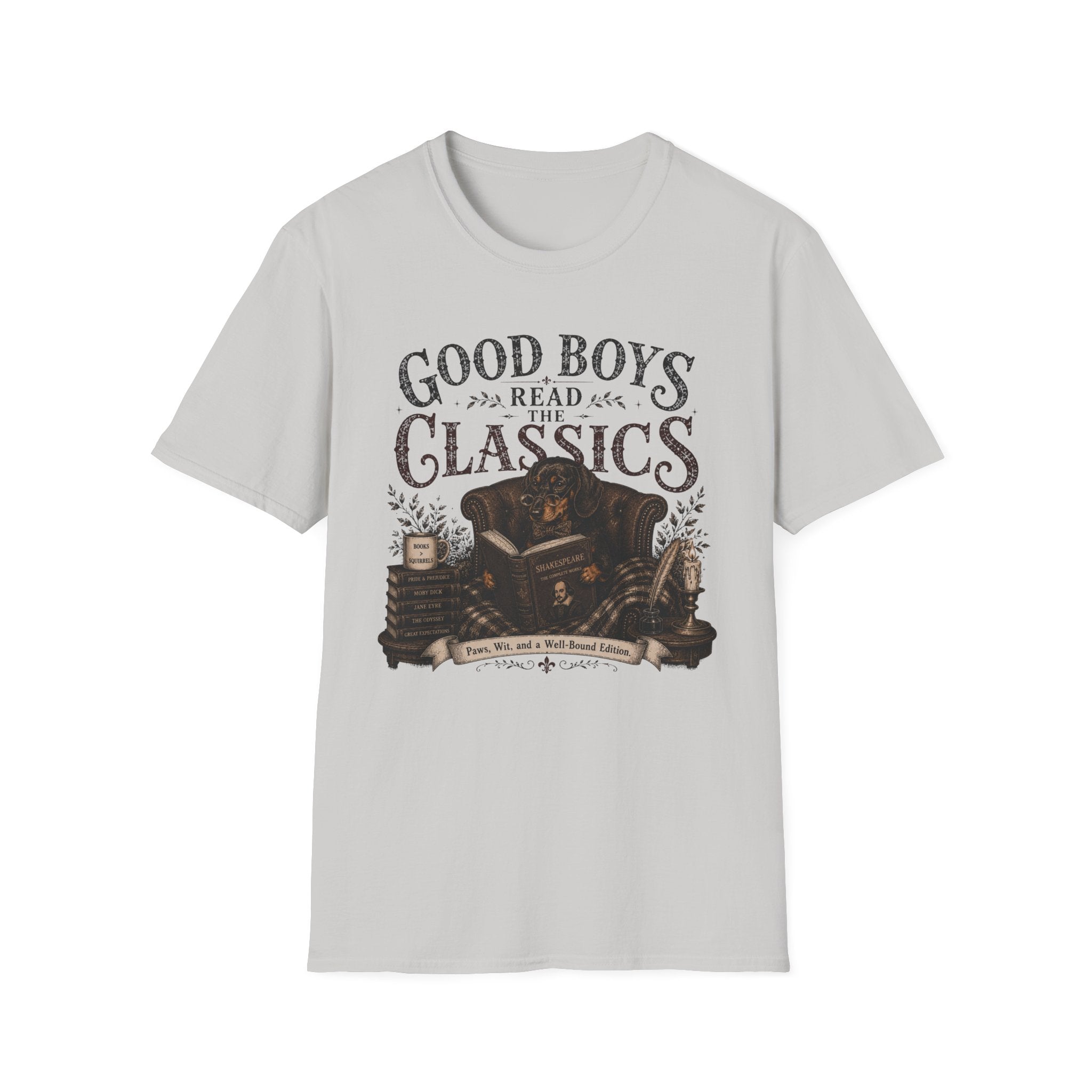 Good Boys Read the Classics Dachshund T-Shirt