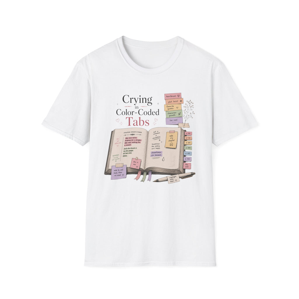 Crying in Color Coded Tabs T-Shirt