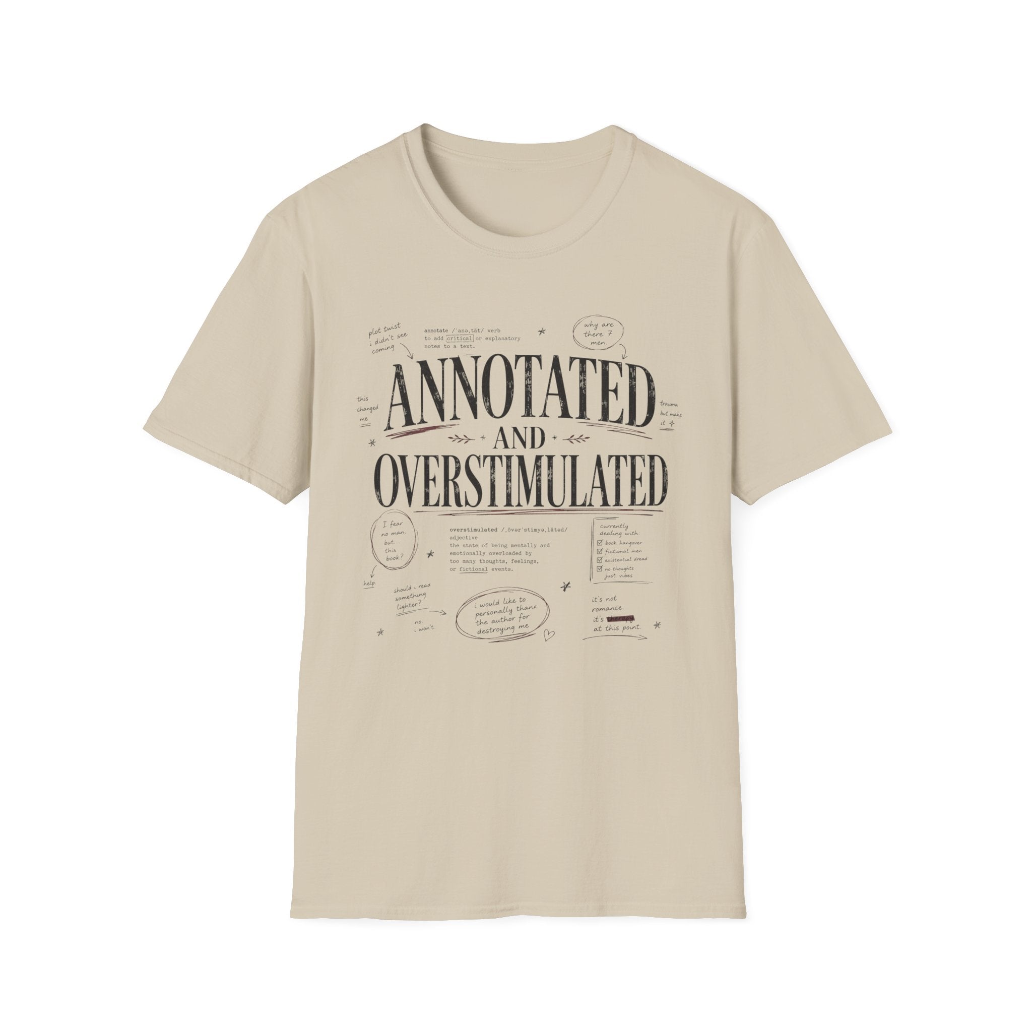 Annotated and Overstimulated T-Shirt