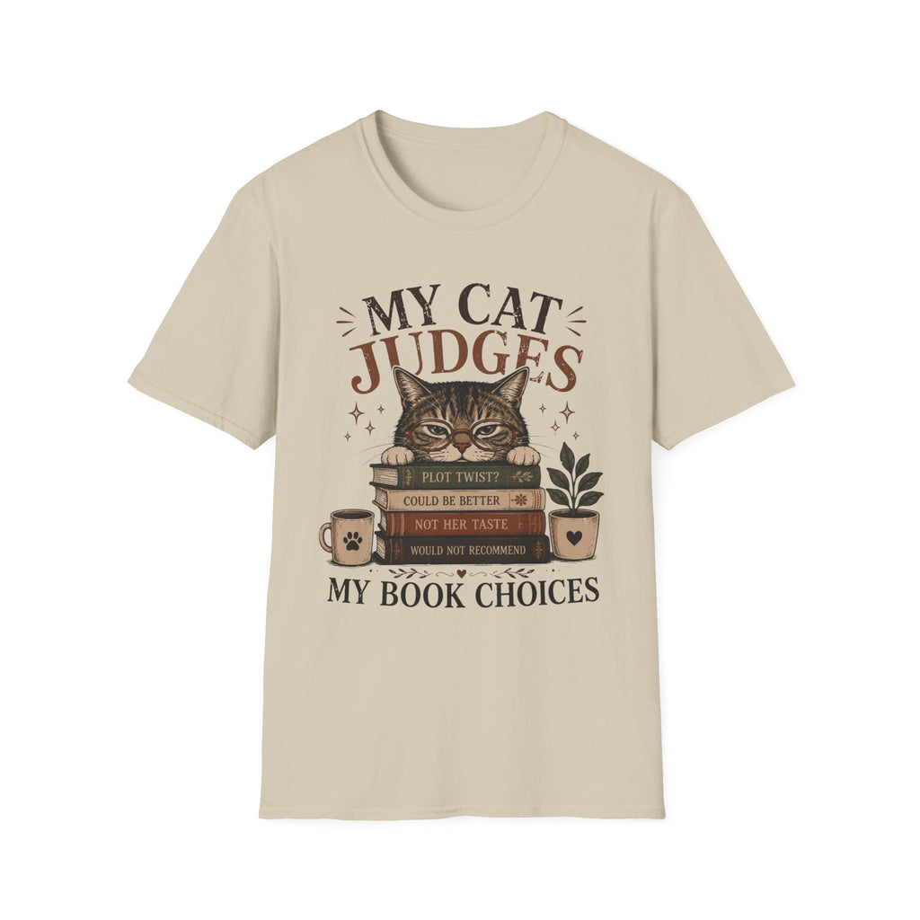 My Cat Judges My Book Choices T-Shirt