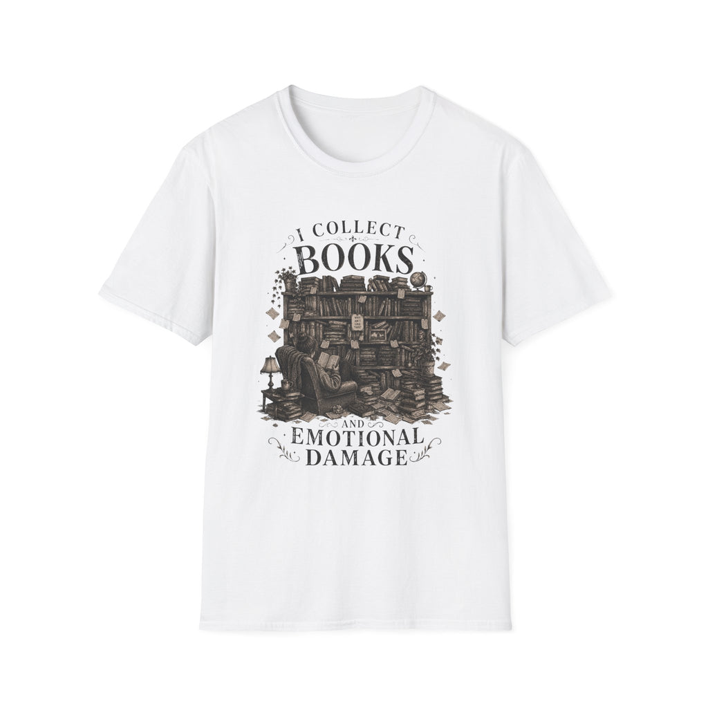 I Collect Books and Emotional Damage T-Shirt