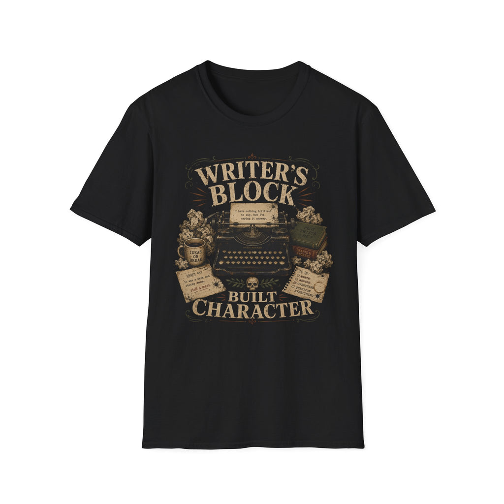 Writer's Block Built Character T-Shirt