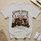 Good Boys Read the Classics Golden Retriever T-Shirt