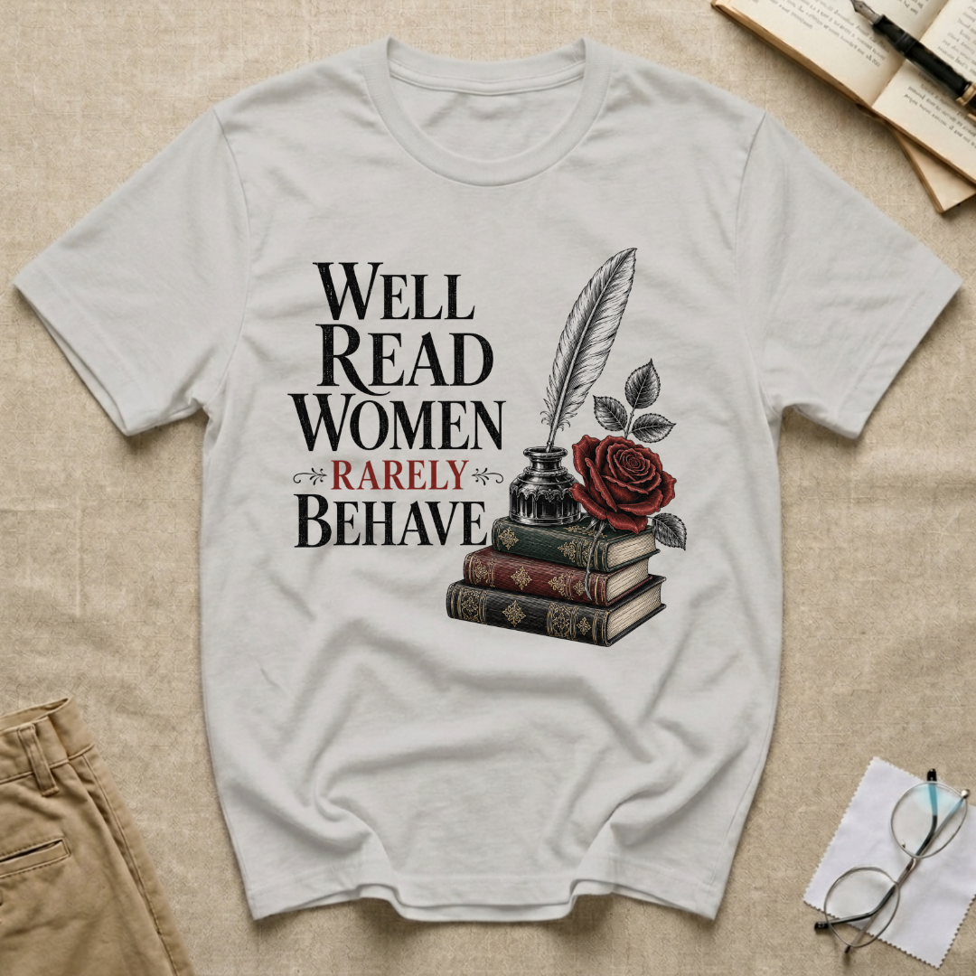 Well Read Women Rarely Behave T-Shirt