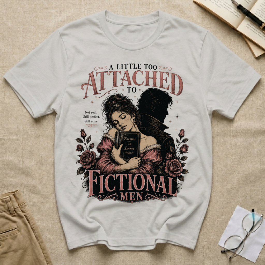 A Little Too Attached to Fictional Men T-Shirt