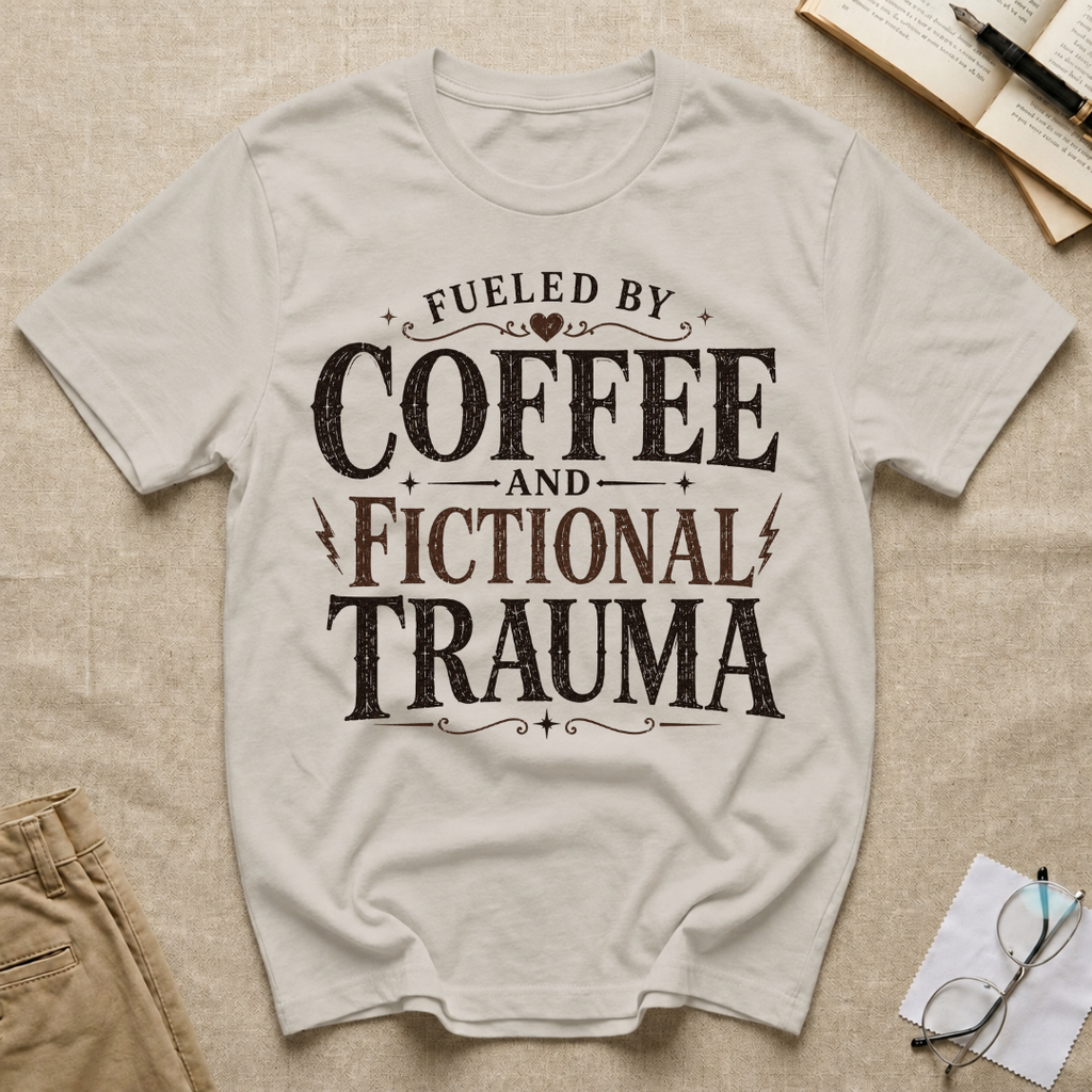 Fueled By Coffee and Fictional Trauma T-Shirt
