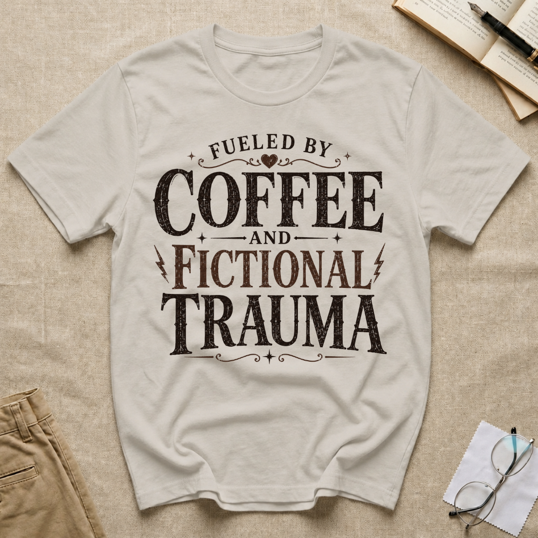 Fueled By Coffee and Fictional Trauma T-Shirt
