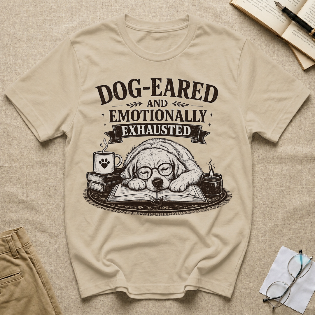 Dog-Eared and Emotionally Exhausted T-Shirt