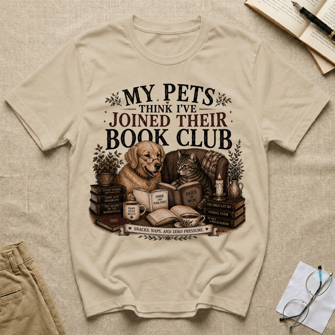My Pets Think I've Joined Their Book Club T-Shirt