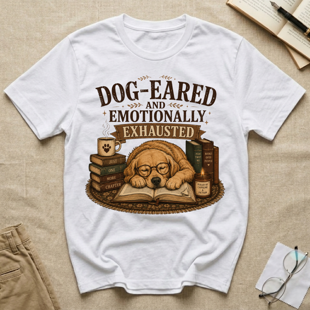 Dog-Eared and Emotionally Exhausted T-Shirt