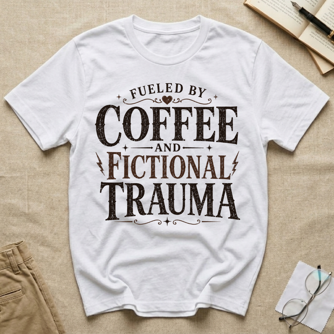 Fueled By Coffee and Fictional Trauma T-Shirt