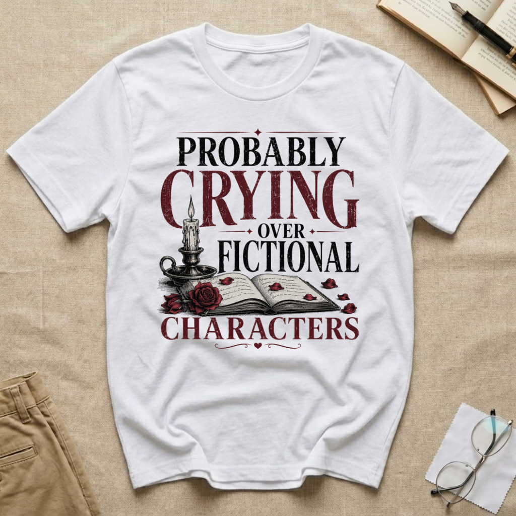 Probably Crying Over Fictional Characters T-Shirt